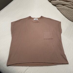 Womens boxy brown shirt